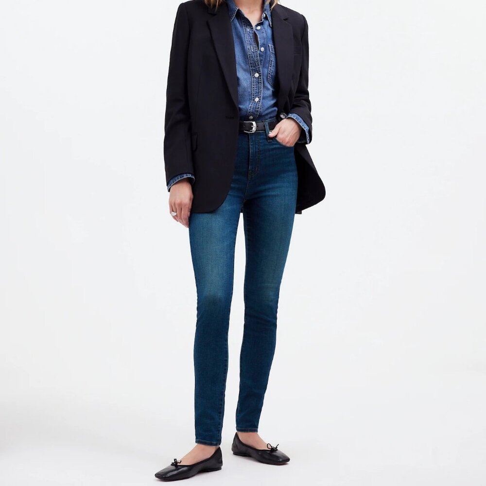 Madewell Womens Size 32 High Rise Skinny Jeans 10"